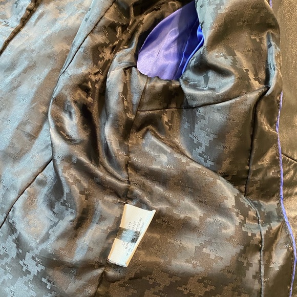 🍀Wilsons Leather 100% Leather Jacket Black Zipper Front - Picture 4 of 5